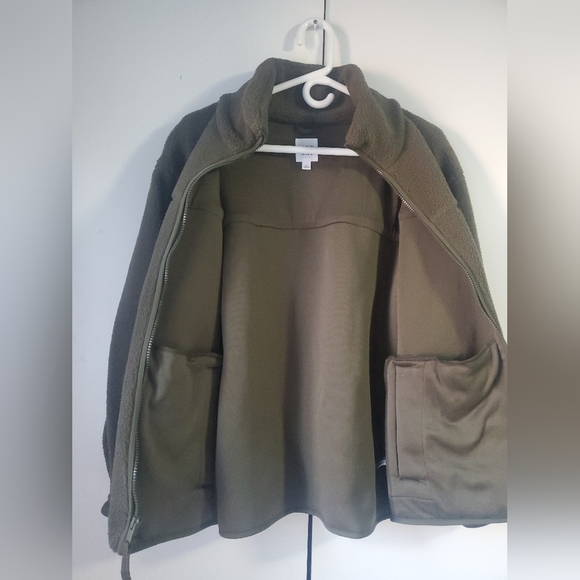 Gap Green Fleece Jacket Women's Large - Picture 3 of 4